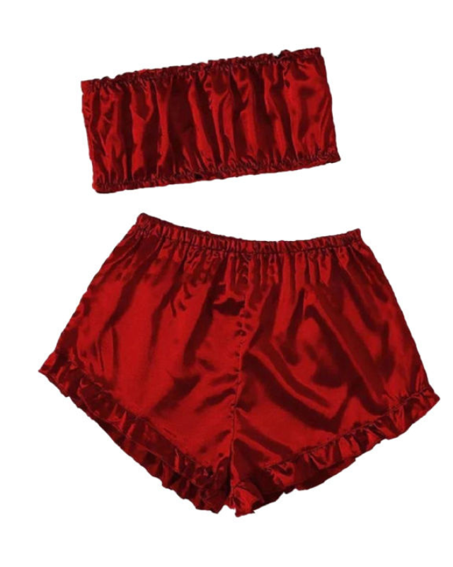 2 Piece Women Girl Ladies Silk