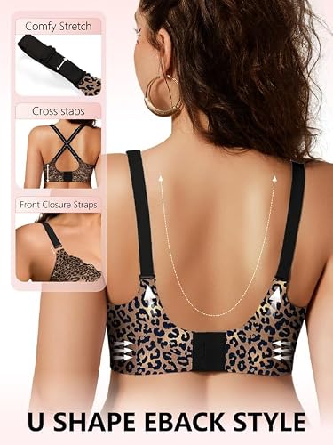 COCOMARTS Jelly Bras No Underwire Scalloped Wireless Back