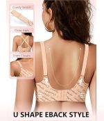 COCOMARTS Jelly Bras Scalloped Wireless Baby Pink Back Side