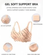 COCOMARTS Jelly Bras Scalloped Wireless Baby Pink Features