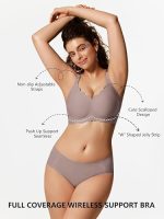 COCOMARTS Jelly Bras Scalloped Wireless Grey - Image 3