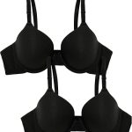 Fruit Loom Womens Bras T Shirt Black