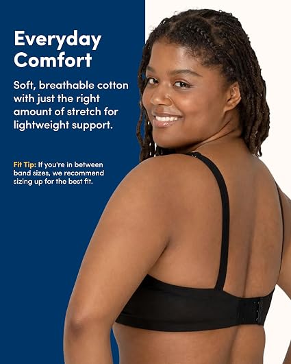 Fruit Loom Womens Bras T Shirt Black Back