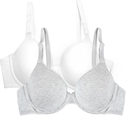 Fruit Loom Womens T Shirt Two Pair Bras